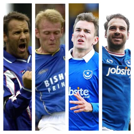 From left: Paul Merson, Robert Prosinecki, Jed Wallace and Bret Pitman