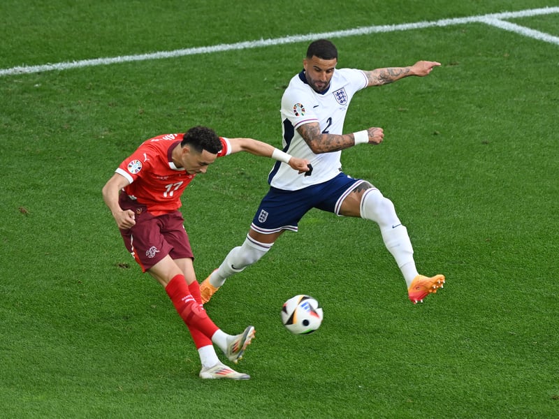 He had an improved performed in the quarter-final win over the Swiss and we think Southgate will opt to keep the formation the same, with Walker on the right-hand side of the back three.