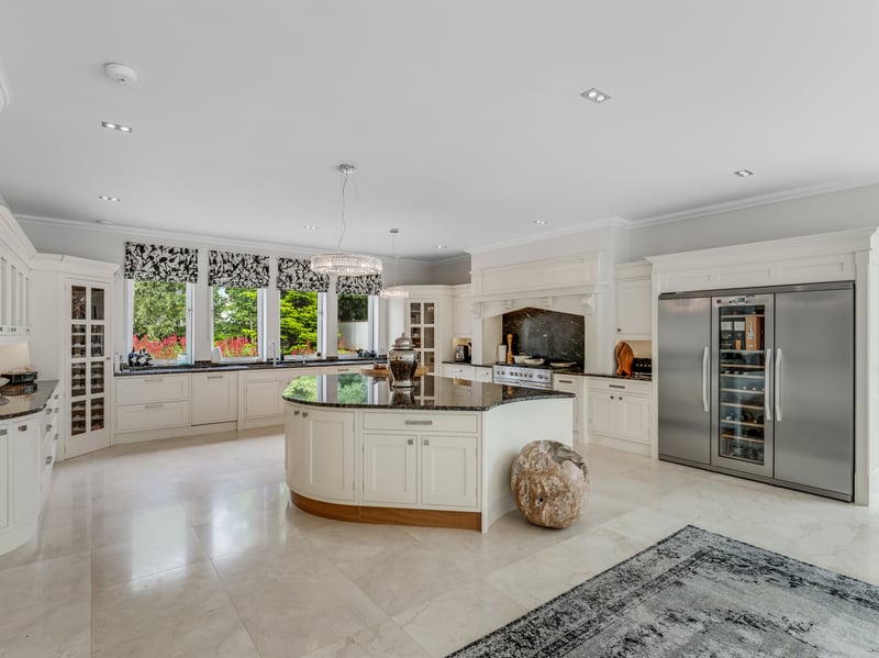 Heathfields includes a bespoke kitchen.