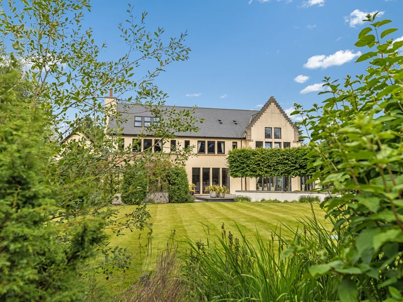 The Ayrshire home sits on around an acre of land.