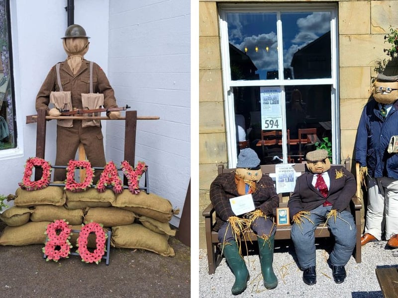 L: a soldier. R: Three gentlemen