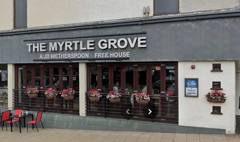 Located on Main Street in Bingley, The Myrtle Grove only charges £2.49 for a pint of Carling.