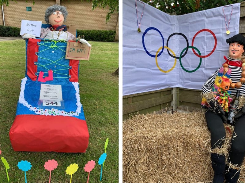 L: The Old Woman Who Lived in a Shoe. R: A French Olympic fan!