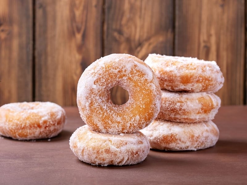 Three sugar donuts will cost you £4, or opt for the loaded donuts for £6.