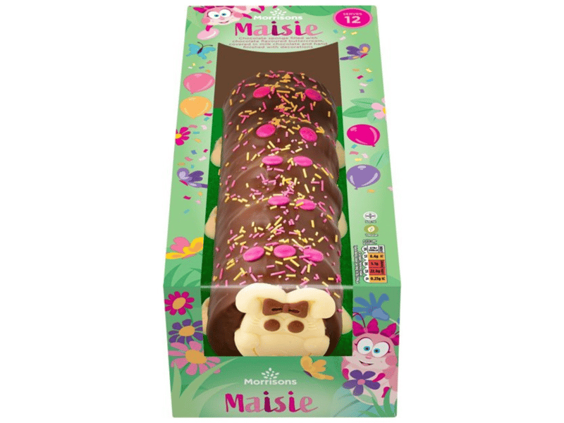 Morrisons also sell Maisie the caterpillar cake. Also £7.50, unlike Morris - whose description states he can feed 14 "hungry caterpillars" - Maisie allegedly only serves 12 people.