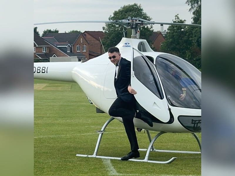 Now that's an arrival!