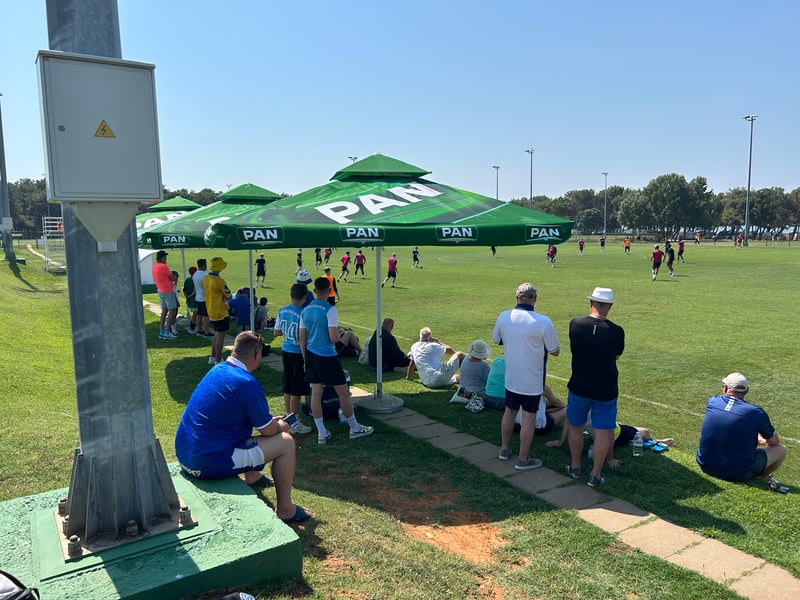 In sweltering heat, Pompey fans watching a training session