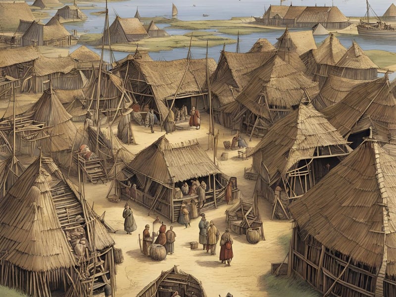 Is this what life in the Neolithic period looked like in Portsmouth? It is what Canva’s AI conjured up. Tools dating from the earlier palaeolithic period have been found in Portsdown Hill and Warsash. The earliest known settlements in the area came at Portchester when the Romans built a fort. 