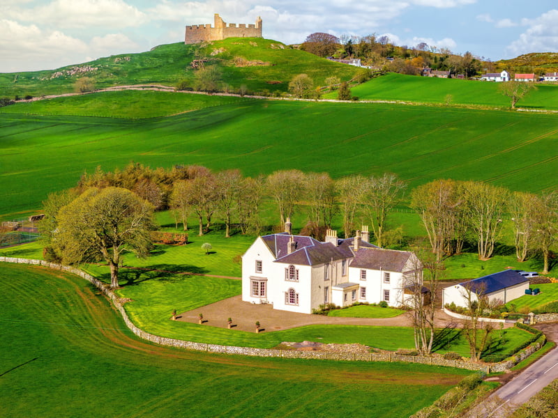 It lies beneath medieval Hume Castle on the hill behind, some five miles from the village of Kelso.