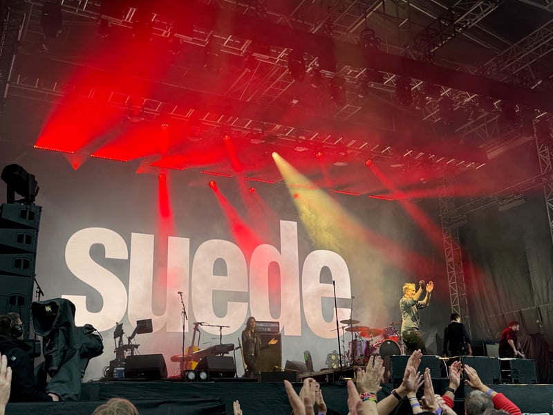 Suede transported the crowd back to the height of Britpop with songs like 'Animal Nitrate' and 'So Young'.