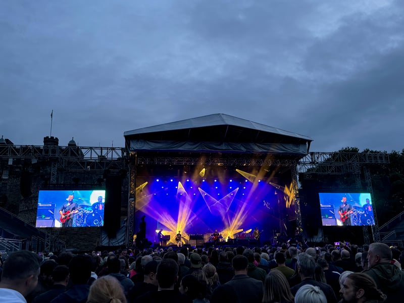 The Manic Street Preachers closed their set with 'If You Tolerate This Then Your Children Will Be Next'.