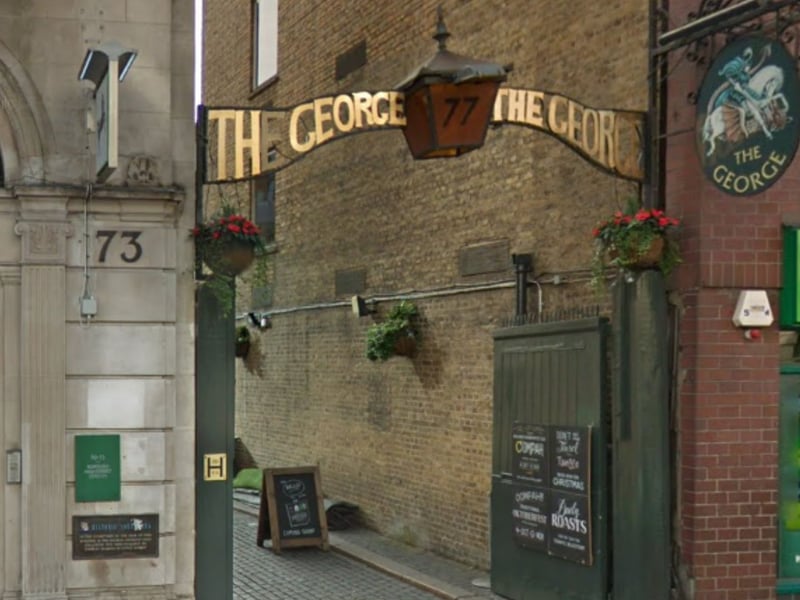 The George Inn in Southwark, which was built in 1676 is London’s only surviving galleried inn, and had to be rebuilt after a fire destroyed the area. The George Inn is proud to serve British ales.