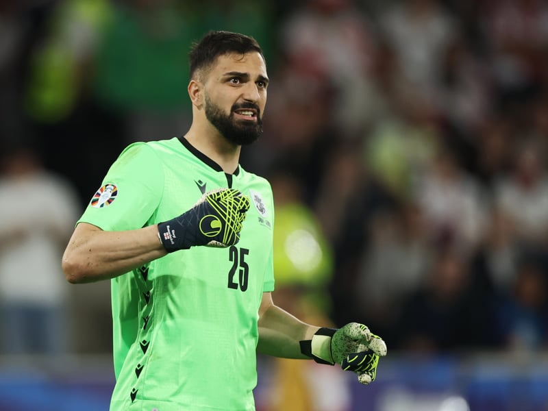 The standout goalkeeper at Euro 2024 was the Georgia number one. Played just four games but made an astonishing 30 saves. Has an average rating of 7.48.
