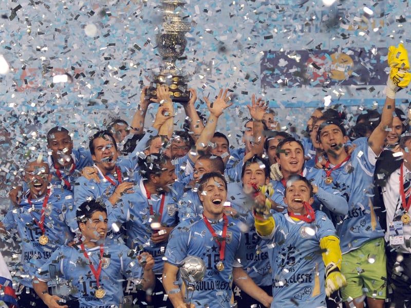 Knocked out at the semi final stage this year, Uruguay have won the Copa America an impressive four times. They first lifted the trophy back in 1983, defeating Brazil over two legs. Four years later, they defeated Chile 1-0 in Argentina before they won it on home soil for the first time in 1995 when they beat Brazil on penalties after a 1-1 in extra time. They last won it in 2011 by when whacked Paraguay 3-0 thanks to a Diego Forlan double and a Luis Suarez strike.