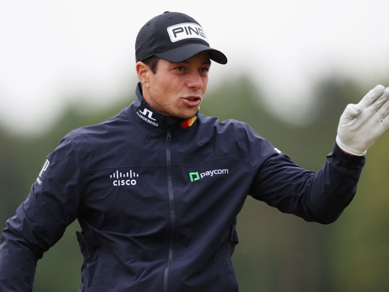 Norway's Viktor Hovland is a 25/1 shot for the Claret Jug. He was runner-up at last year's PGA - his best perfomance in a major to date in a career that has seen him win six times on the PGA Tour.