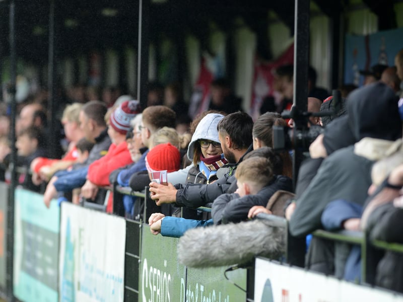 Sunderland fans in action during the Black Cats' 5-0 away pre-season win against South Shields.