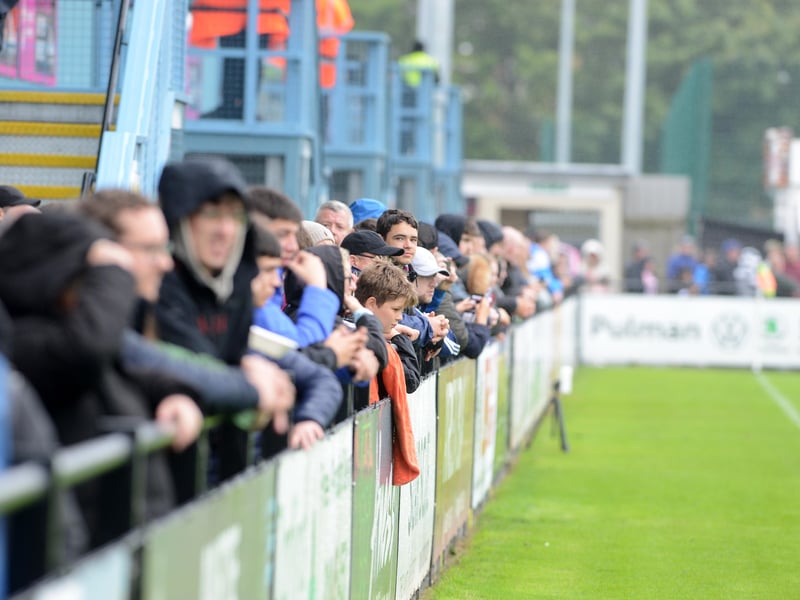 Sunderland fans in action during the Black Cats' 5-0 away pre-season win against South Shields.