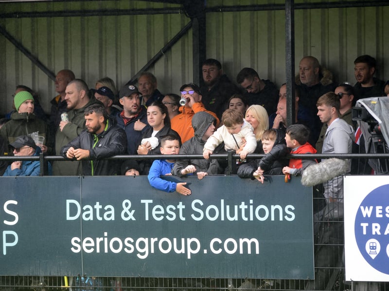 Sunderland fans in action during the Black Cats' 5-0 away pre-season win against South Shields.