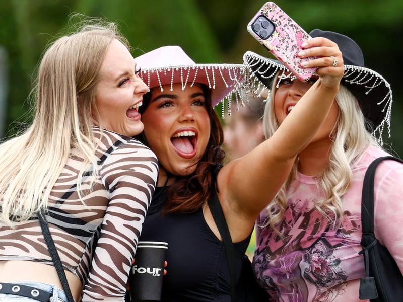 Posing for a selfie at the final day of TRNSMT 2024.