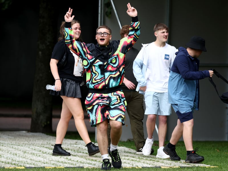 There were plenty of colourful outfits on display on the Saturday of TRNSMT.