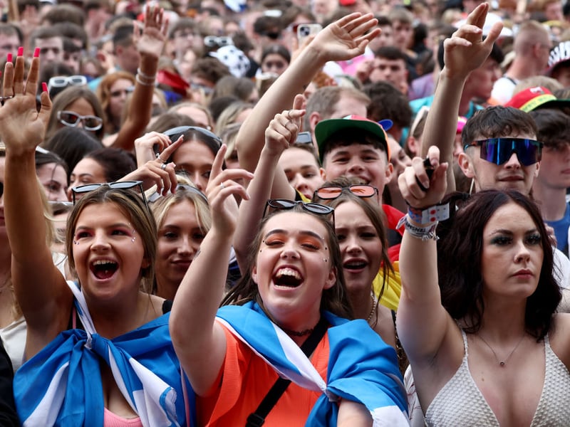 Cheering on Chase and Status on Sunday at TRNSMT.