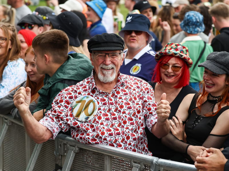 Rob Appleby found TRNSMT the perfect place to celebrate his 70th birthday.