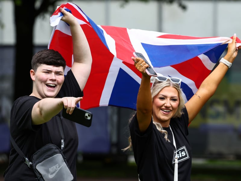 Fans arrive at TRNSMT on the Friday.