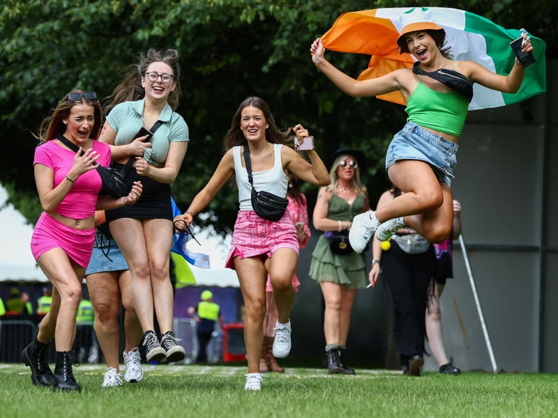 Fans start to arrive on the Saturday of TRNSMT.