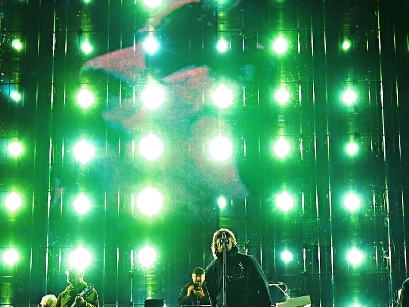 Liam Gallagher's set started with iconic Oasis song Rock 'n' Roll Star.