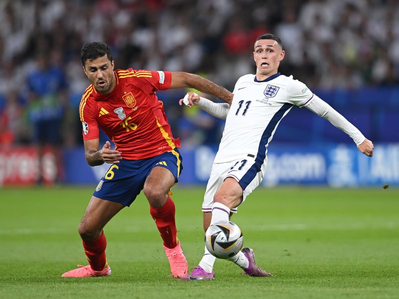 Rodri was named Euro 2024 Player of the Tournament after Spain beat England 2-1 in the final but only just sneaks into this list with an average rating of 7.50 - though his passing accuracy of 93.3% was one of the best at Euro 2024.