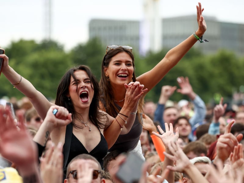 Fans enjoy the music on the second day of TRNSMT 2024.