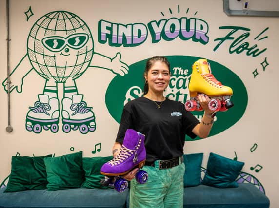 The Skate Sanctuary opened in the ground floor of Mabgate Mills in June 2024. Pictured is founder Melissa Blackwood.