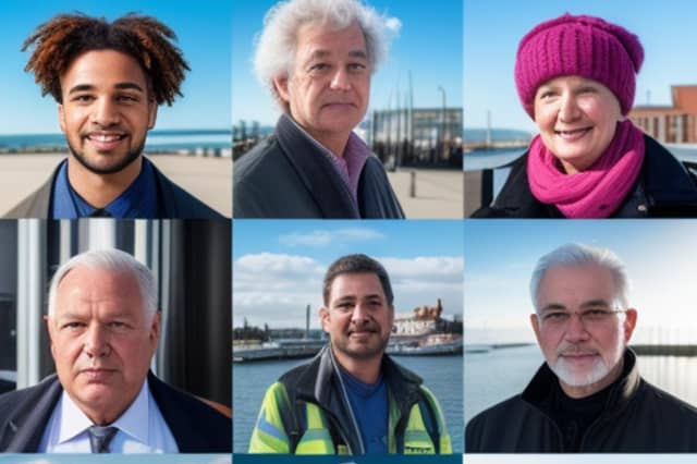 AI images show what people could look like in Britain in 2050. Photo: Picsart