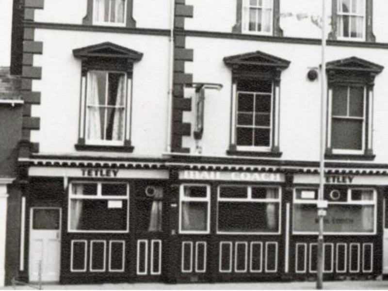 The Mail Coach pub, on West Street, Sheffield city centre, in 1979