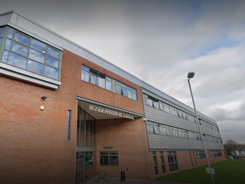 This is a secondary school in Woodfarm, East Renfrewshire.
In the 2022/23 school year, 73% of its students attained five or more Highers.
