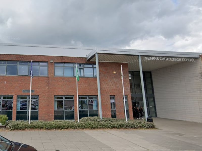 Mearns Castle is a state secondary school in Newton Mearns, East Renfrewshire - just out of Glasgow.
In the 2022/23 school year, 80% of its students attained five or more Highers.