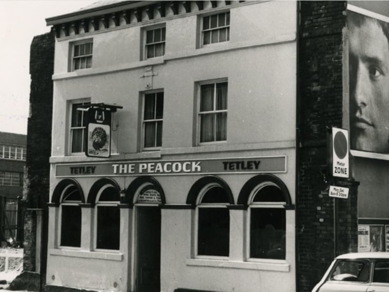 The Peacock pub, on Fitzwilliam Street, Sheffield city centre, in May 1972