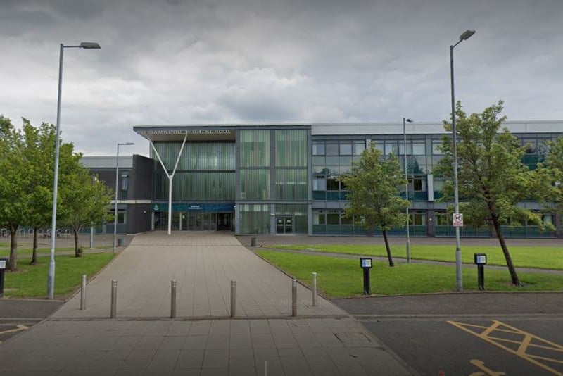 Williamwood is a secondary school in Clarkston, East Renfrewshire.
It drew with nearby Woodfarm last year, also having 73% of its students achieve five or more Highers.