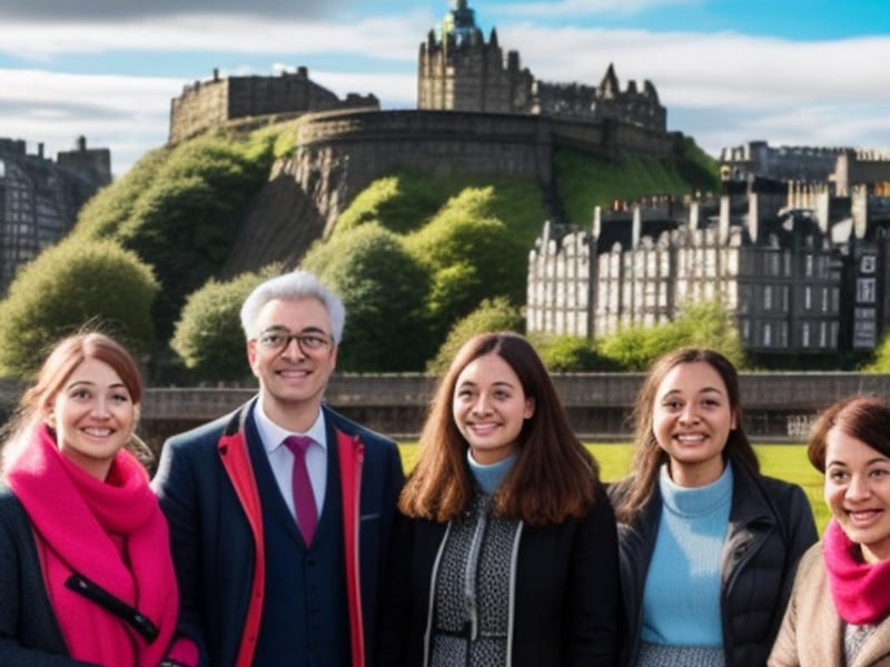 This is what people in Edinburgh could look like in 2050, according to AI. Photo: Picsart