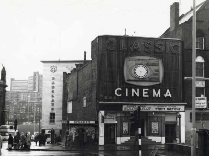 Classic Cinema, at Fitzalan Square, Sheffield, in January 1975