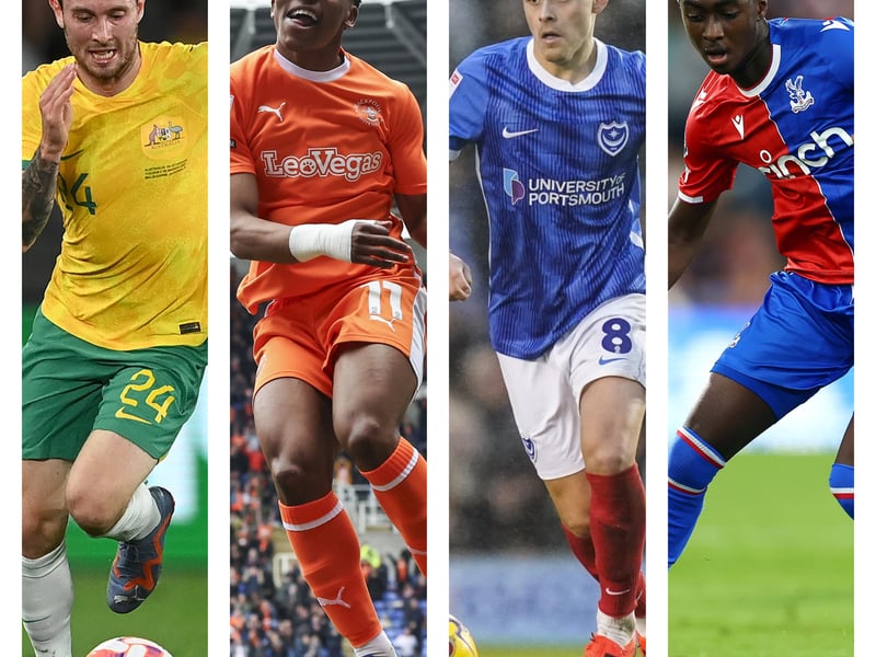 From left to right: Aiden O'Neill, Karamoko Dembele, Alex Robertson and Jesurun Rak-Sakyi have all been linked with moves to Pompey this summer.
