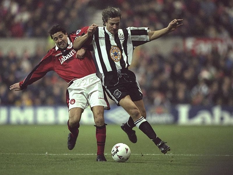The first genuine star on the cover of the EA Sports game was Newcastle United's David Ginola, who's outstanding season for the Magpies made him worth putting on the cover. Also appeared in a L'Oreal advert at the time - he was big news.