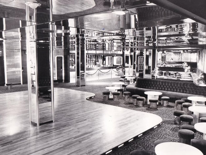 Leeds Pentagon, pictured here in 1973, took over from the burned-out Rycrofts building at the corner of Call Lane and Briggate. It was described during its heyday as 'an oasis where wining, dining and dancing are most important'.