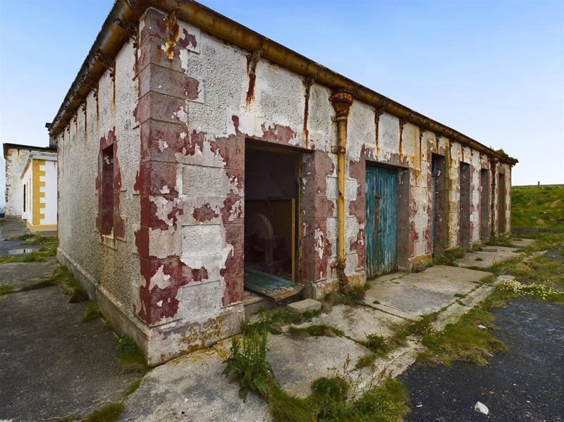 One of the Copinsay Lighthouse outbuildings which provide ample storage.