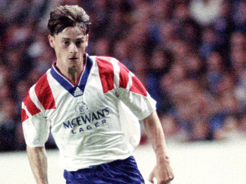 The away kit from the same era is equally as iconic and as it is popular in the vintage shirt market. Valued at £250 for mint to excellent condition originals.
