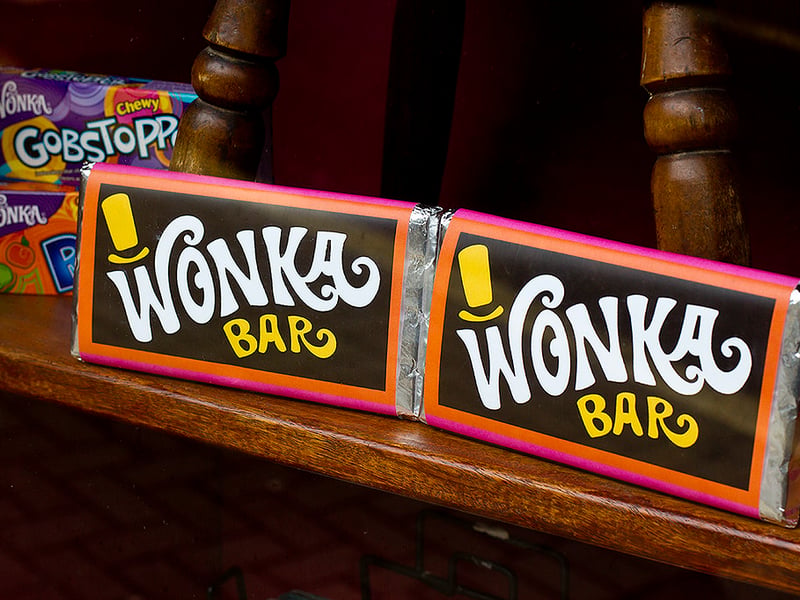 Based on the fictional chocolate from the iconic book and movie Willy Wonka and the Chocolate Factory, Wonka Bars were first introduced many years ago in the US, before being brought to the UK in 2005, available in a range of flavours. Wonka Bars were discontinued in 2014.