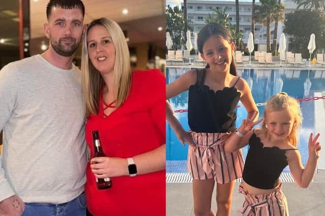 Shannen Morgan, Shane Roller and their two children Lillie and Rubie were killed in the collision on the A61 on July 21.