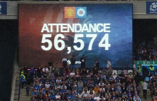 Over 56k fans attended the friendly at the weekend.