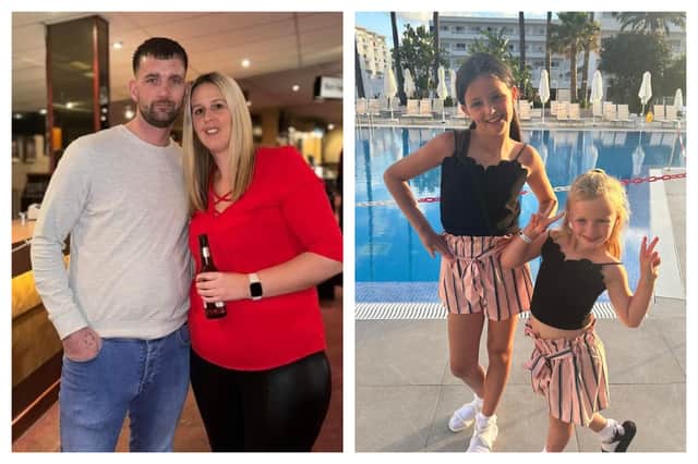 Shane Roller, Shannen Morgan, Rubie Morgan-Roller, and nine, and Lillie Morgan-Roller. Photos: West Yorkshire Police