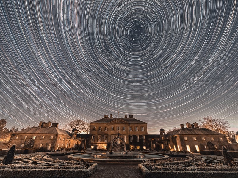 A meteor shower over King Charles' stately home Dumfries House. The historic property is situated in Cumnock, which lies in East Ayrshire Council. The authority is the equal best council area in Scotland for health outcomes, and ranks as the eighth best council to live in